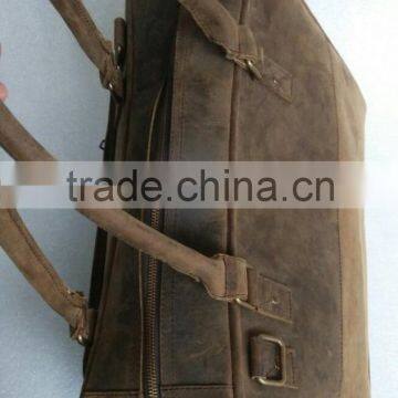 Grain Distressed Leather Travel Bag photo-2