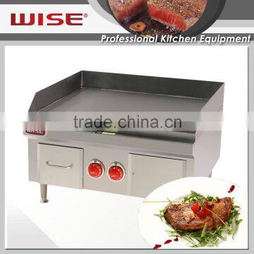 WISE 24" Commercial Stainless Steel Electric Griddle for Restaurant