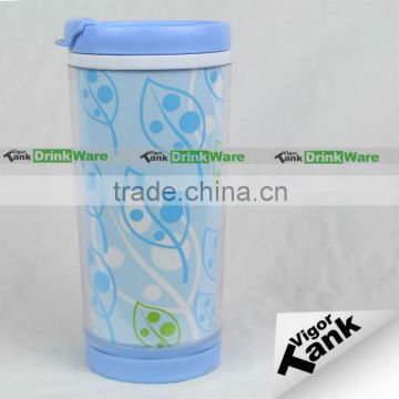 Double Wall Colored Plastic Tumbler Mug