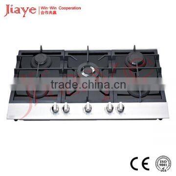 2016 New Design Tempered Glasstop 5 Burner Kitchen Gas Hob(JY-G5066)