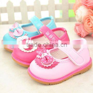 803 2015 Spring Princess Girl Cute flower Shoes Size 15 Child Shoes