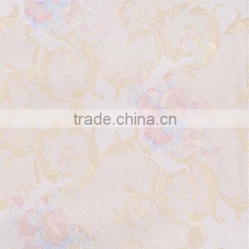 Elegant country design wallpaper in cream ,beige wallpaper manufacture china