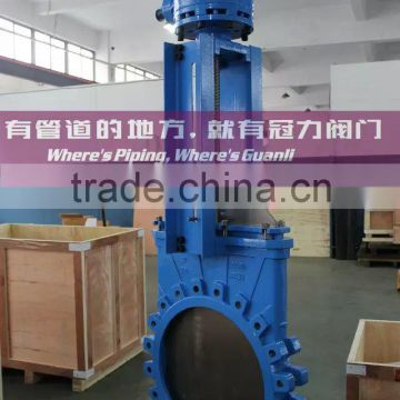 Ductile Iron Bevel Gear Knife Gate Valve