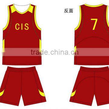 China Newest Design Red Basketball Jersey Wholesale With High Quality