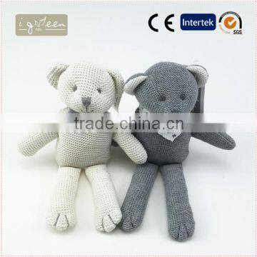 I-Green Toy Series-Fashional Style Promotional Knit Stuffed Cotton bear