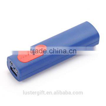 New design hot sale 18650 battery mobile power bank charger 2600mAh