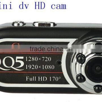 QQ5 Wholesale Full HD 1080P Night Vision IR Motion Detection support up 32GB memory card Mini DV Camera