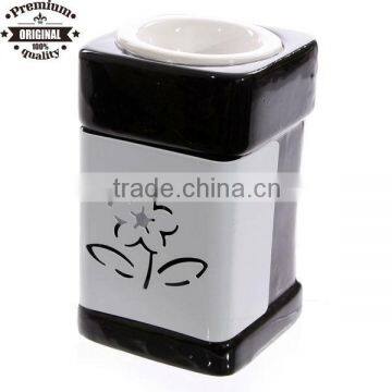 custom Cut Out Flower Design ceramic aroma wax burner