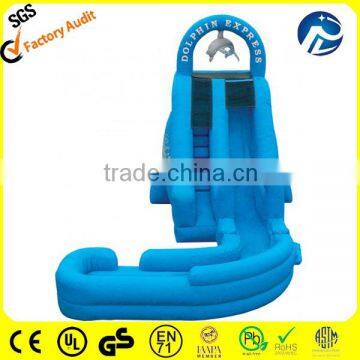 Attractive blue inflatable water slides for sale