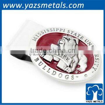 Pewter Mississippi State Bulldogs and M Money Clip                        
                                                Quality Choice