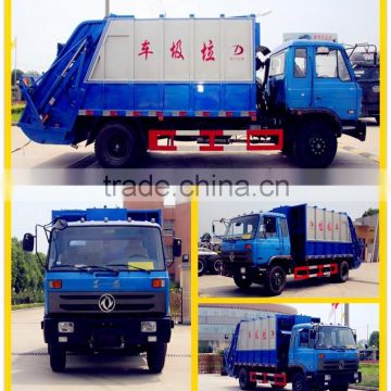 low price Dongfeng Rear Loader garbage Compactor Truck 13cbm compressed garbage truck 6 wheels garbage compactor trucks for Sale