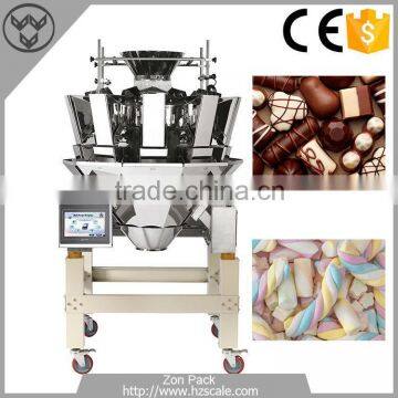 10-2000g 10 Heads Multihead Weigher Fudge Candy Combination Weigher photo-2