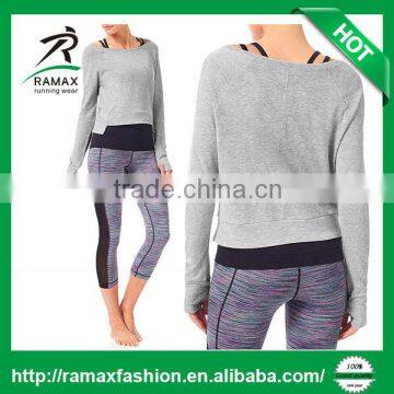 Ramax Custom Women Latest Design Sweatshirt Yoga Top With Thumb Hole
