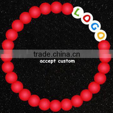 Accept Custom Red Color Silicone Life Balance Bracelet