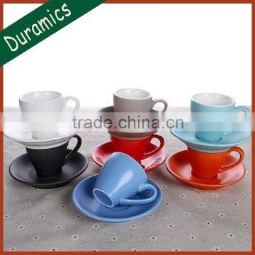 2017 New Products Colorful Ceramic Tea Cup And Saucer Wholesale