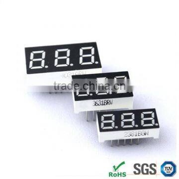 SZ Manufacturer price 2.3 inch 7 segment led display with 3 digits
