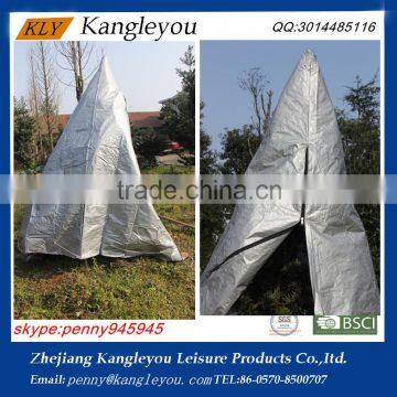 Hot sell silver PE Christmas Tree Bag garden product