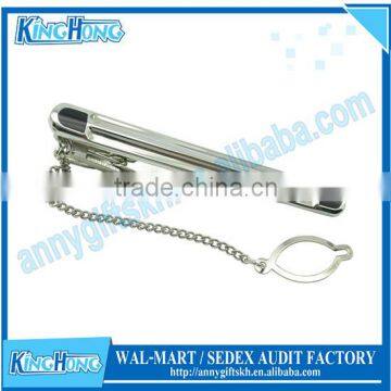 Chinese factories cheap tie bars tie clip with chain