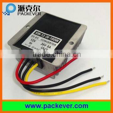 Waterproof aluminium shell 12V to 36V boost transformer, 5A output