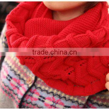 red snood jersey knitting infinity chevron scarf