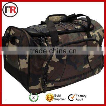 Customized women travel duffel bag with mesh pocket