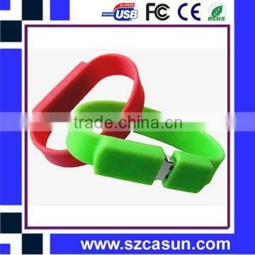 Hot sell silicone bracelet usb drive real capacity 1GB 2GB 4GB 8GB 16GB