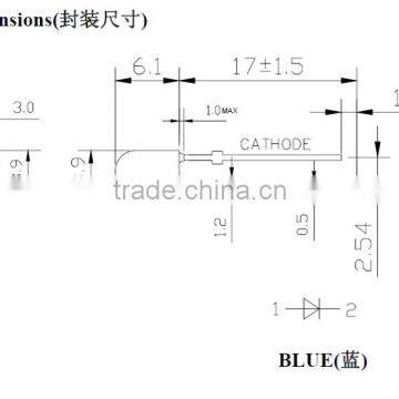 346 Oval Type Lamp Led Blue Color photo-2