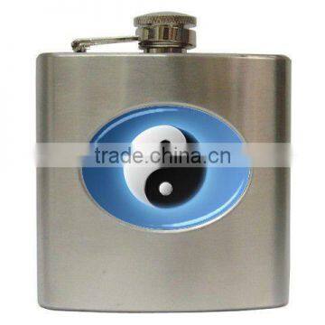 6oz stainless steel antique flask