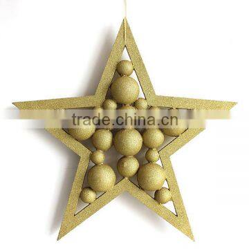 wood christmas star