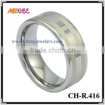 Trendy IP tungsten blank ring,fashion imitation ring finger rings photos