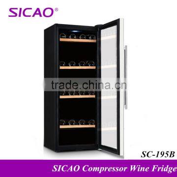 Home appliances single zone stainless steel wine refrigerator