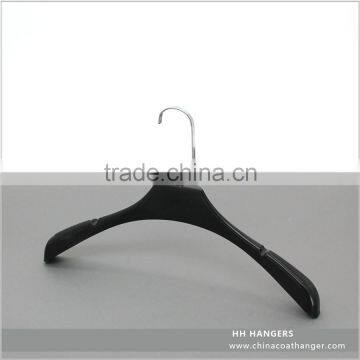 15.5" Plastic Coat Suit Hanger With Logo Printing and Squre Hook for Garment photo-2