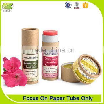 Eco Friendly Push Up design paper packaging tube for Lip Balm