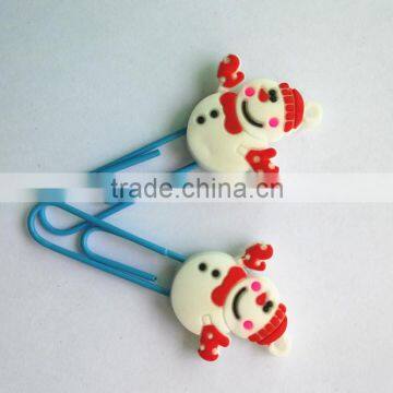 Cartoon Characters Paper Bookmark Christmas Shaped Promotional Gift Fancy PVC Paper Clips