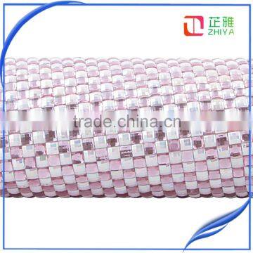 4mm Clear Pink With White ab Color Squre Rhinestone Trimming Wholesale Rhinestone Sticker Sheets Rhinestone Accessories photo-4