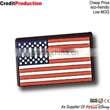 Soft PVC US Flag Lapel Pin Badge