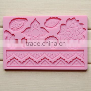 Wholesale Food grade non stick flexible heat resistant fondant silicone molds mold