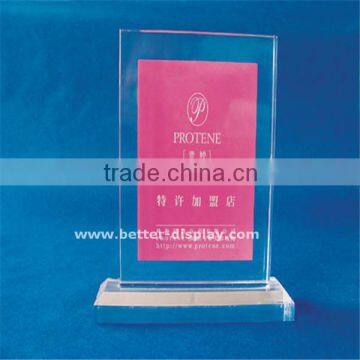 Personalized custom acrylic Brand Authorization Certification Sign