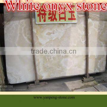 white onyx stone slab