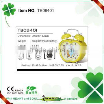 China Vogue Twin Bell Alarm Clock TB09401 photo-6