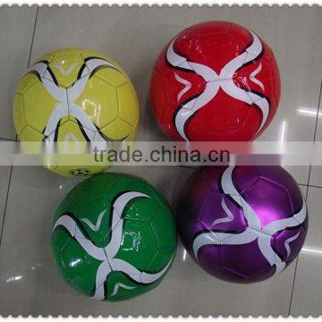 match quality leather soccer ball/football