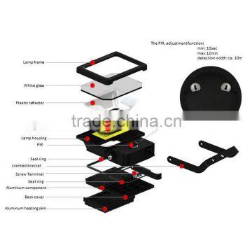 High Bright 20W Cranked Bracket Sensor LED Floodlight photo-6