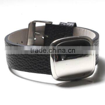 Wholesale fashion leather bracelet with buckle
