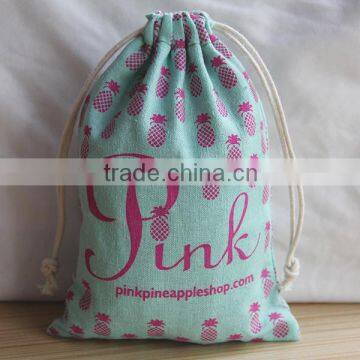 Quality hot sale high quality linen drawstring pouches