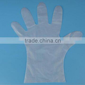 Disposable transparent examination TPE gloves