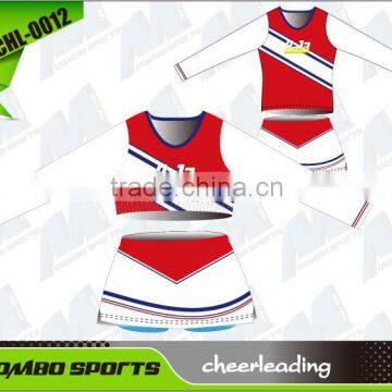 latest most popular custom cheerleading uniforms wholesales, sublimation cheerleading uniform