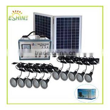 New Desgin 20W Portable Solar Lighting System With Mobile Changer USB