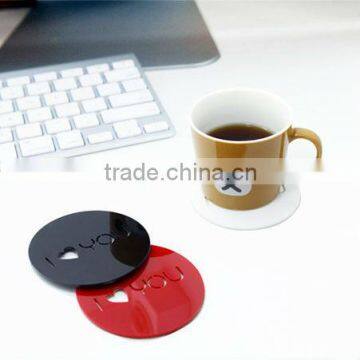 round acrylic lucite cup mats / coasters