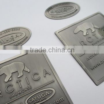 metal label Iron engrived label and metal furinture embossed label