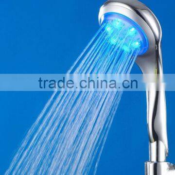 Chrome ABS change color LED shower head